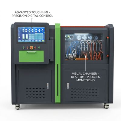 CRB-D1500 مقعد اختبار مضخة السكك الحديدية الشائعة مع تبريد المروحة الثقيلة 50،000 + ساعات تشغيل ومراقبة PLC مبسطة