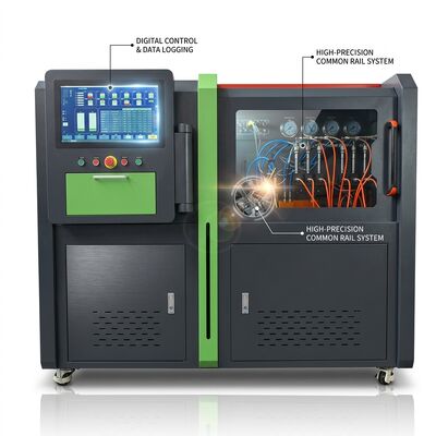 CRB-I2000 مقعد اختبار مضخة السكك الحديدية الشائعة مع 2500 بار ضغط اختبار أقصى، CE ISO 9001 معتمد ونظام التحكم في الكمبيوتر الصناعي